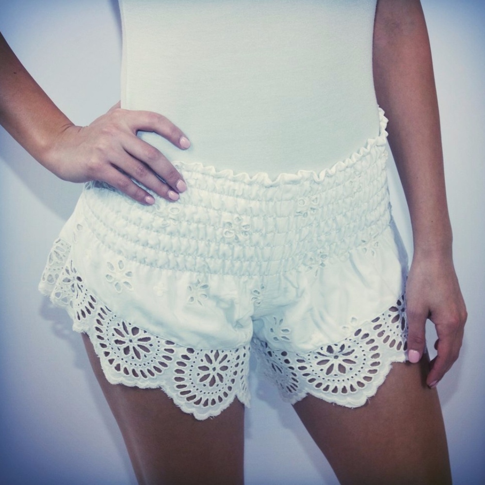 Free People Winston White Baja Short White